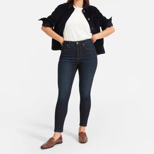 Everlane Curvy High Rise Skinny Jeans Cropped 32